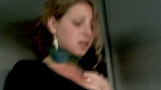 fingered in the elevator - porn video