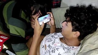 Playing free fire with my stepsister and I accidentally put my penis in her mouth - porn video