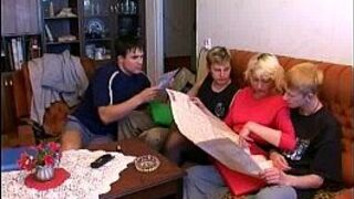 Orgy in the guest room - porn video