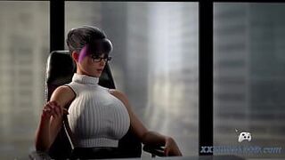 Sucking the Bosses Huge Cock at interview to get the JOB - porn video