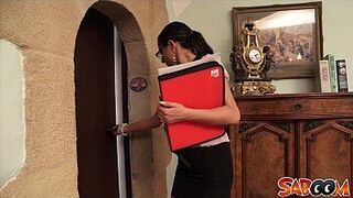 Damaris hot secretary at Saboom - porn video