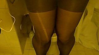 Me and a pussy pump in toilet - porn video