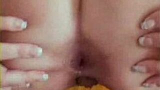 Redhead wife gives a hot blowjob - porn video