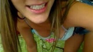 Cute sporty girl toying wet holes with sex toys - porn video
