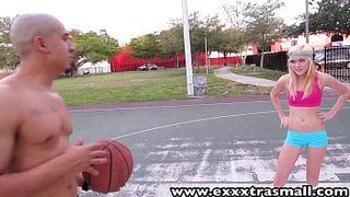 ExxxtraSmall Young petite Chloe Foster sucks fucks big dick - porn video
