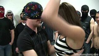 BUSTY GIRL AT CZECH GANG BANG PARTY - porn video