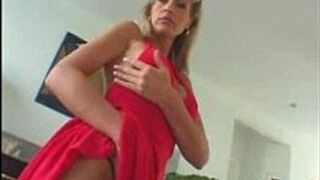 Blonde mature likes two dicks - porn video